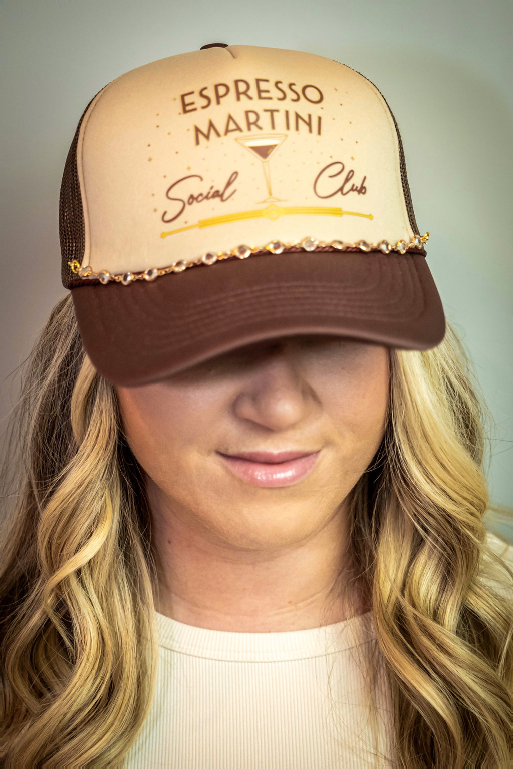 Gold Trucker Hat Chain