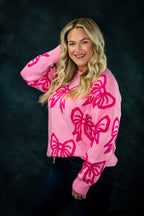 Pink Bow Sweater