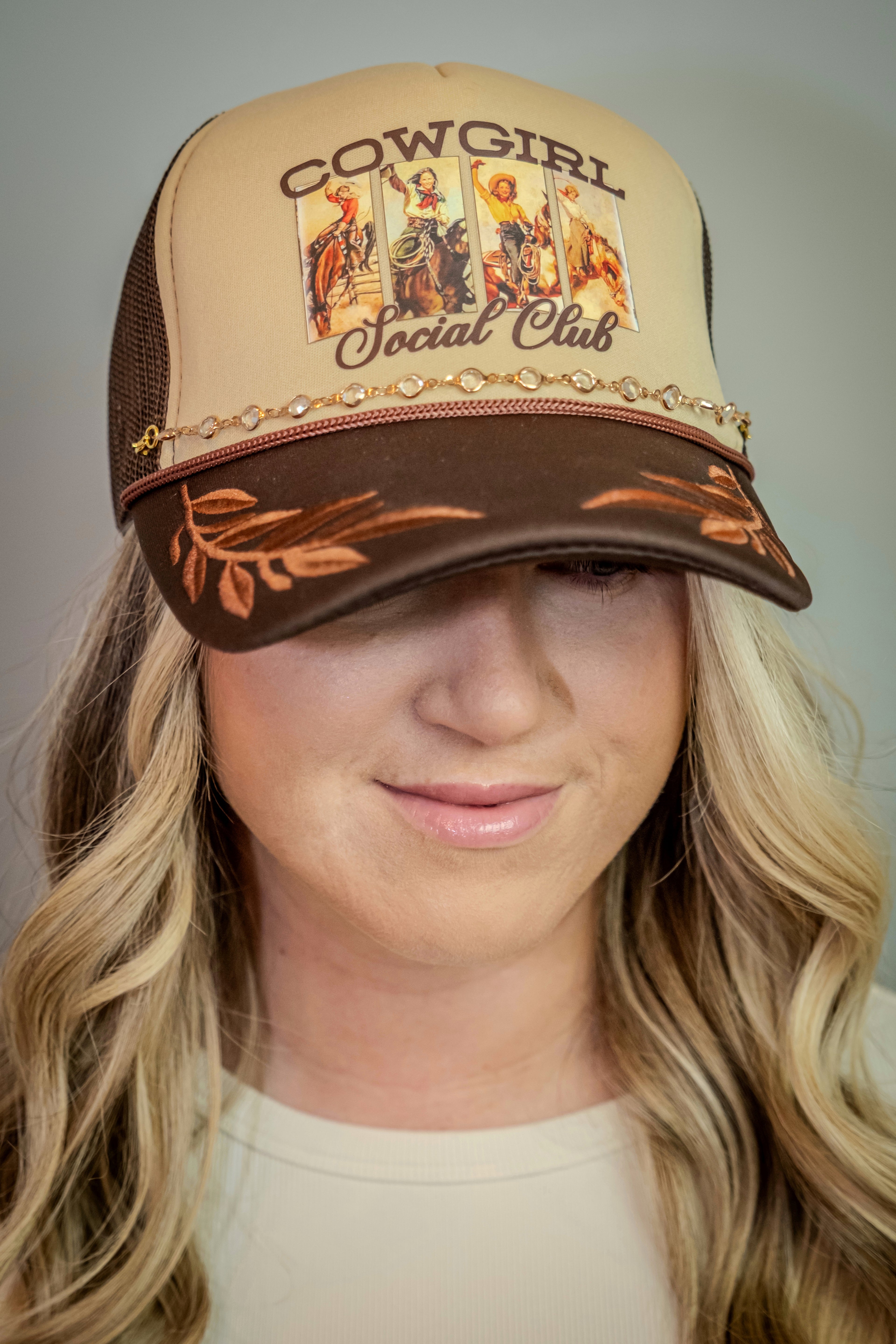 Gold Trucker Hat Chain